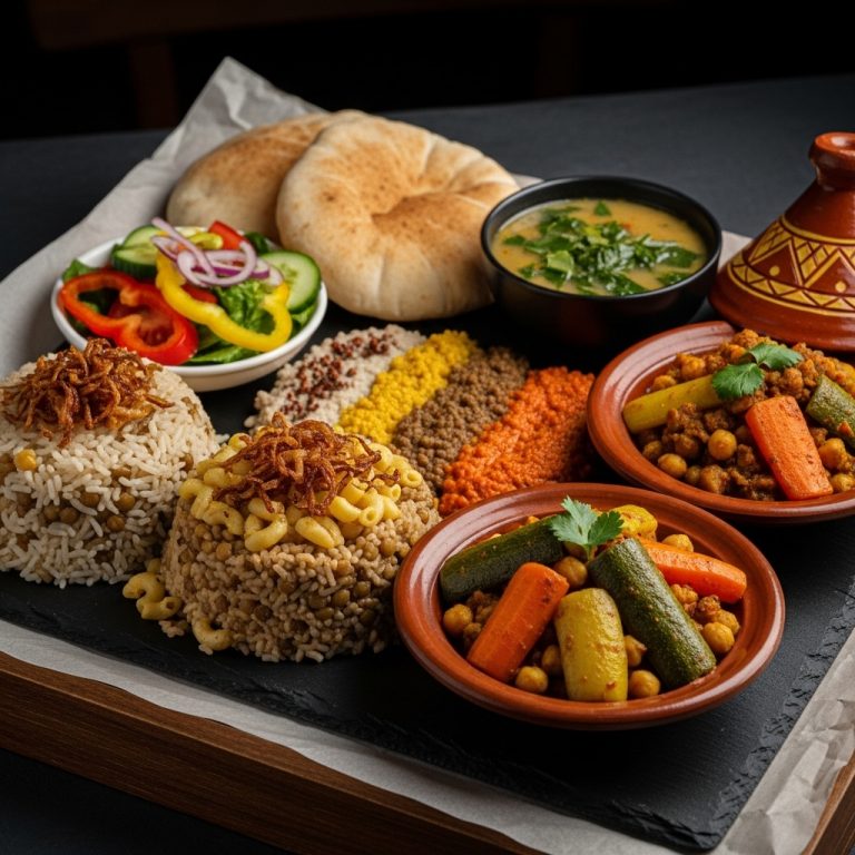 “Mesmerizing Egyptian Vegan Dinner: Exotic Aroma & Textures Galore!”