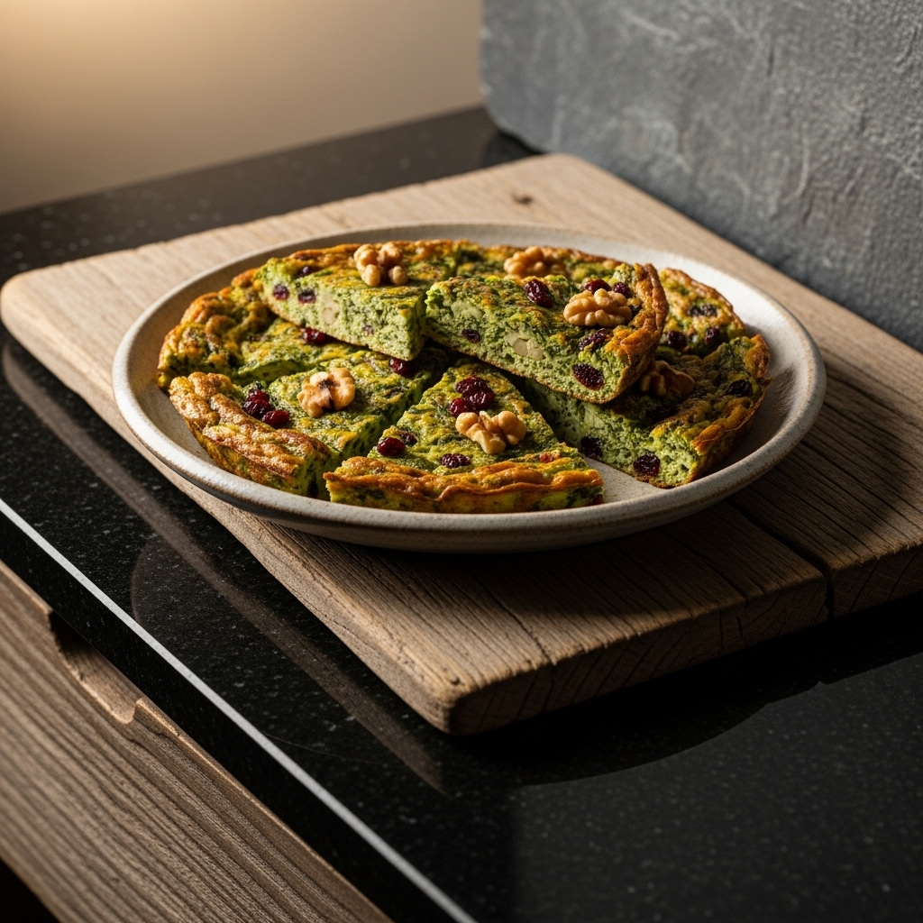 “Mesmerizing Gluten-Free Persian Snack: Kuku Sabzi Delight”