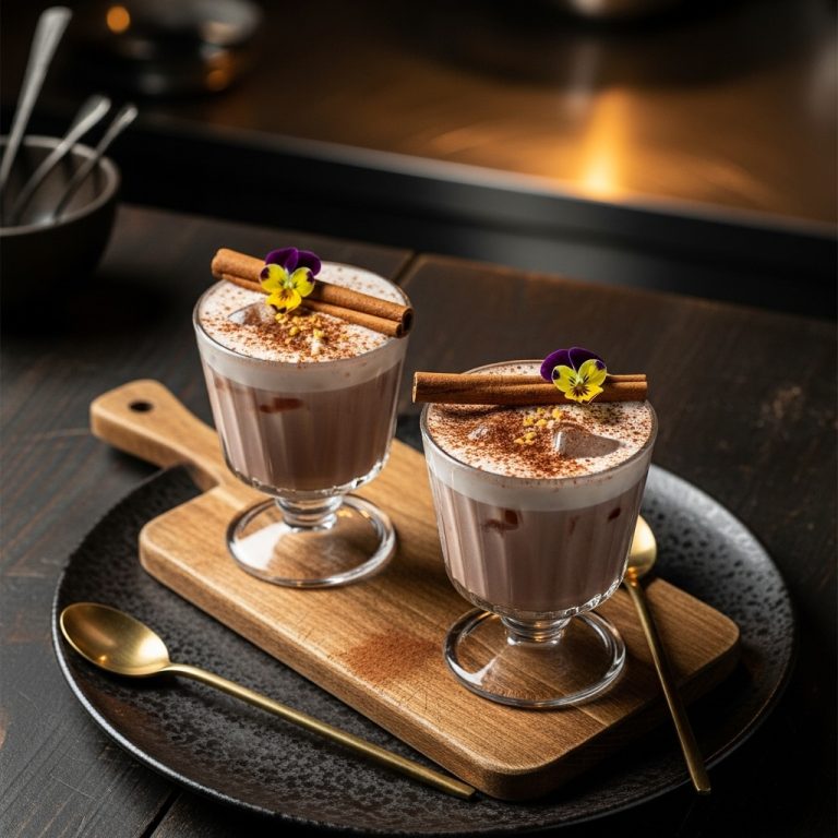 Mexican Chocolate Horchata Mocktail for Two