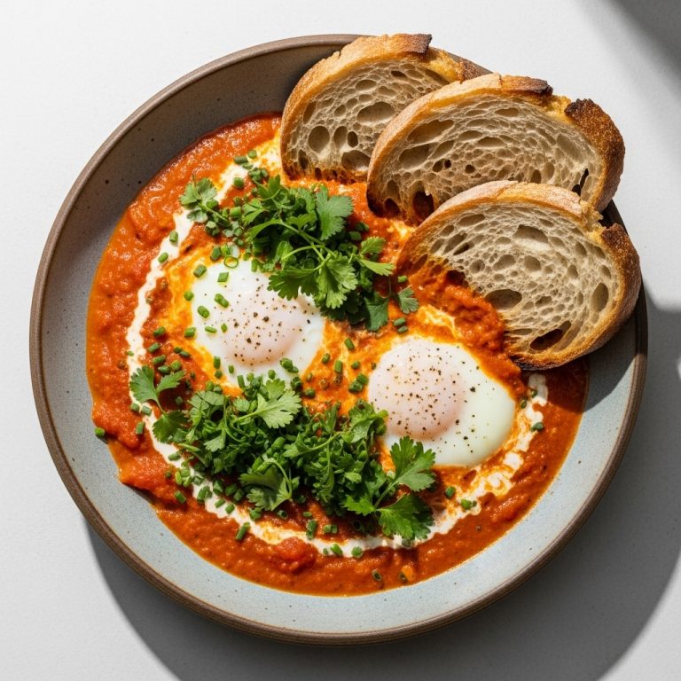 Lebanese-Style Shakshuka with Feta and Pita Bread