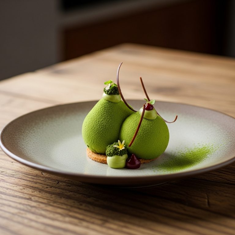 Michelin-Star Japanese Matcha Mousse Delight: A Culinary Masterpiece in Every Bite