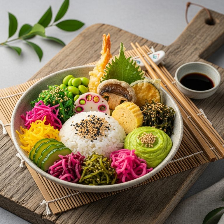 Michelin-Star Japanese Vegetarian Breakfast Bowl – A Sensory Culinary Adventure!