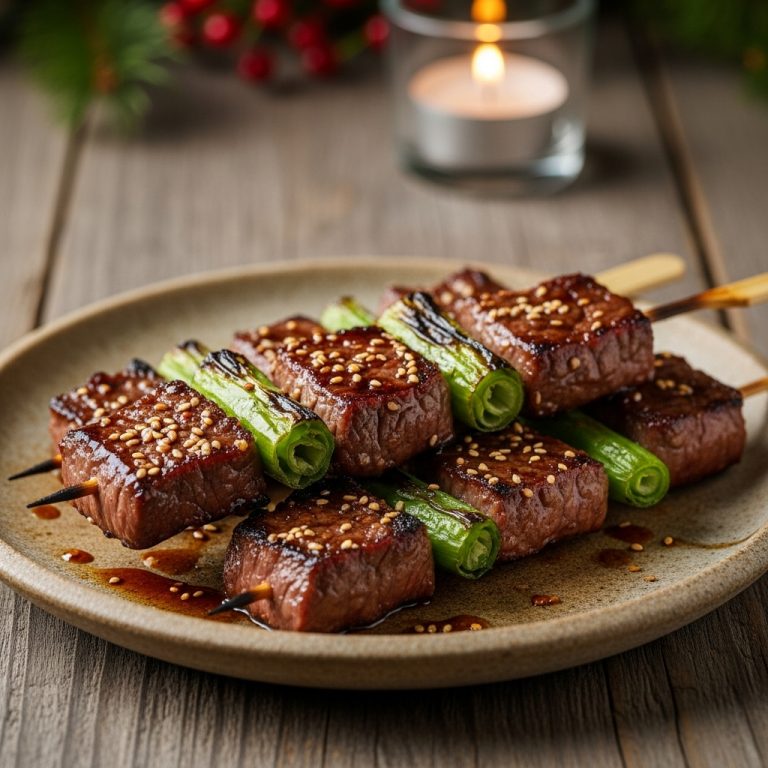 “Michelin-Star Korean BBQ Beef Skewers – Succulent, Aromatic Delights”