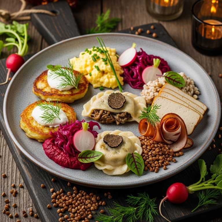 Michelin-Star Polish Vegetarian Breakfast Extravaganza: A Culinary Journey Through Flavors and Textures