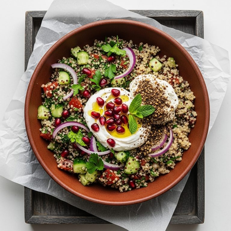 Middle Eastern Quinoa Breakfast Bowl