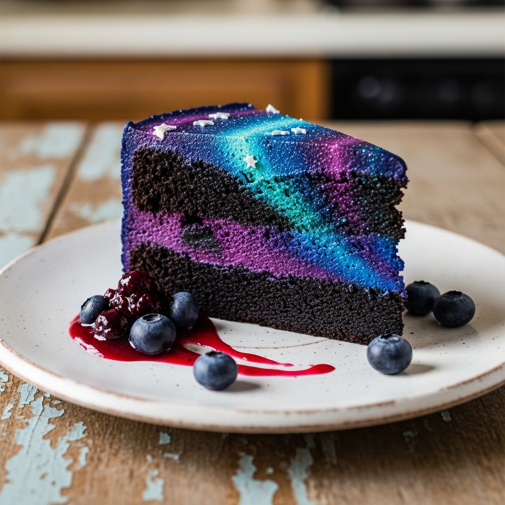 Midnight Aurora Cake