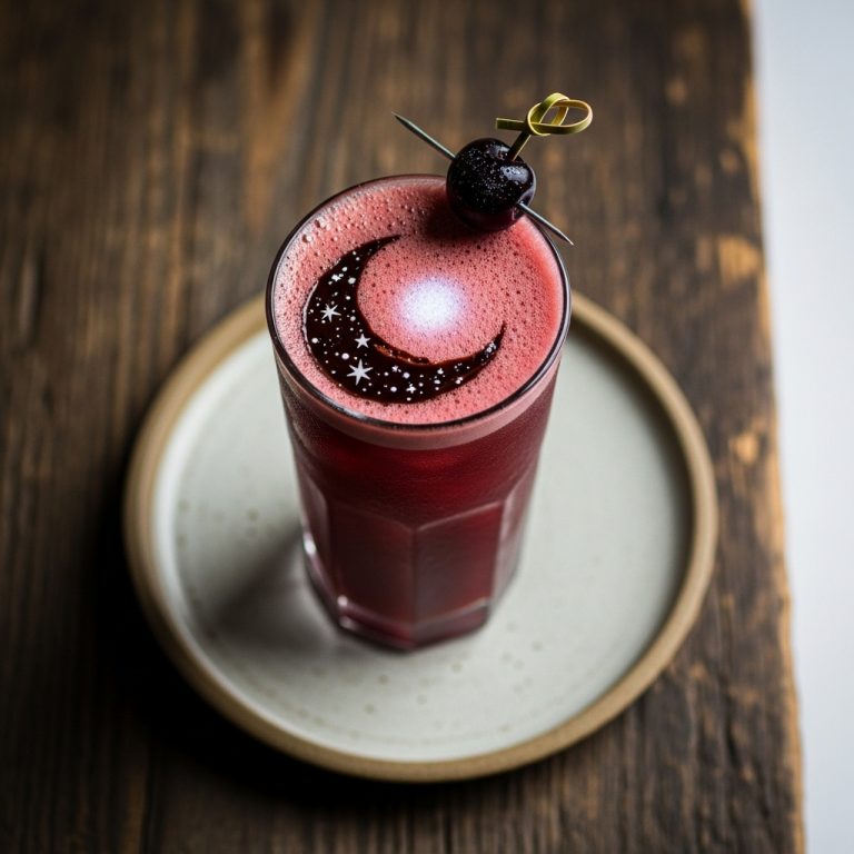 “Moonlit Black Forest Mocktail”
