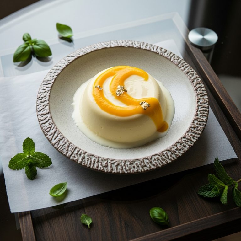 Moonlit Mango Keto Panna Cotta