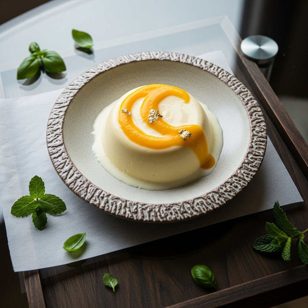 Moonlit Mango Keto Panna Cotta