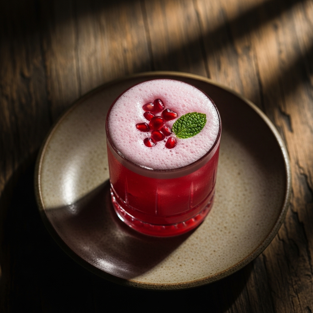 Moonlit Pomegranate Fizz