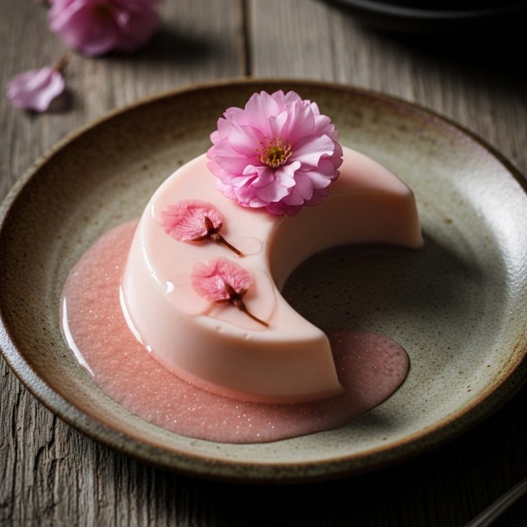 Moonlit Sakura Panna Cotta