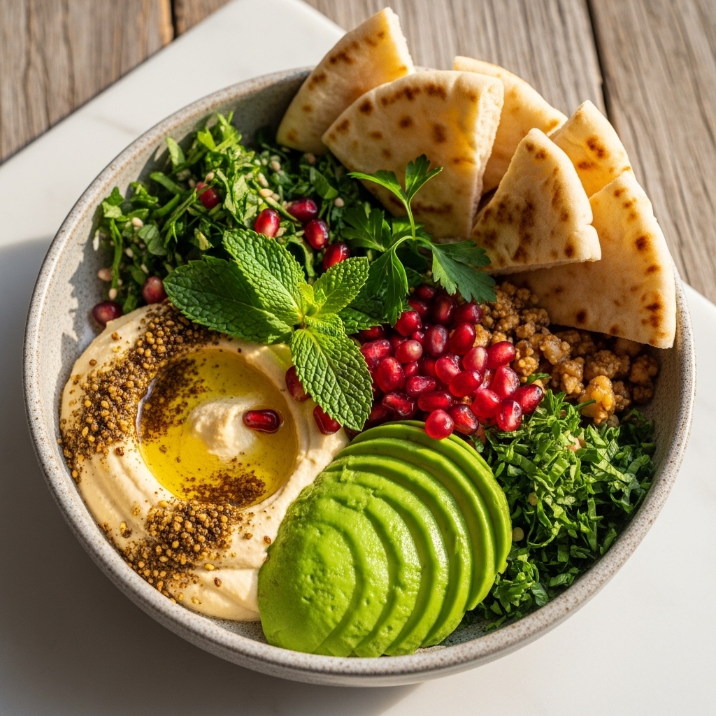 Morning Sunrise Middle Eastern Bowl: A Rejuvenating Vegan Delight