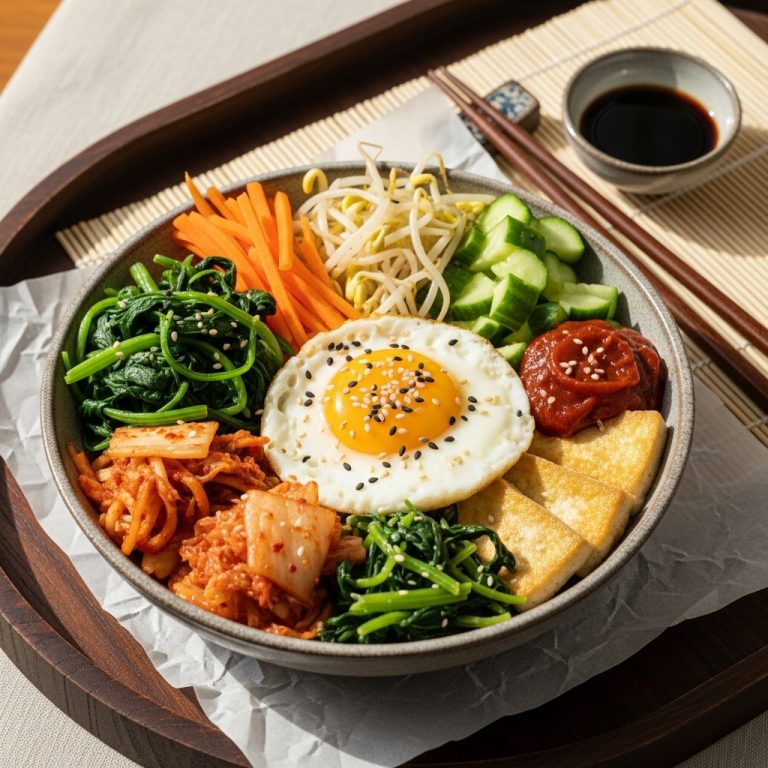 Morning Sunshine Korean Vegetarian Breakfast Bowl
