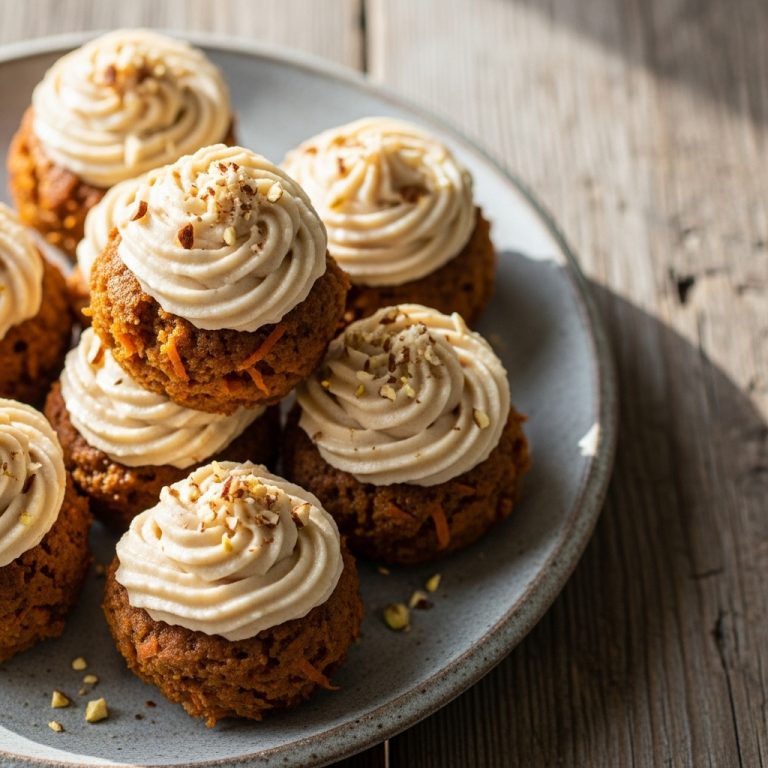 Moroccan Brunch Delight: Paleo Spiced Carrot Cake Bites with Almond Butter Frosting