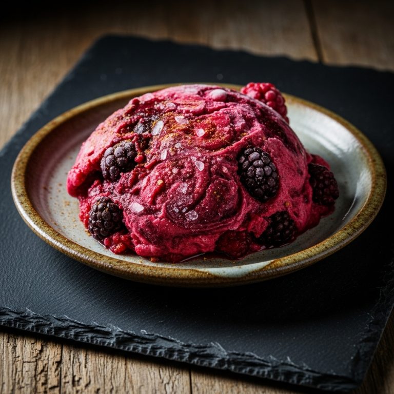 Moroccan Frozen Treat: Spiced Berry Delight