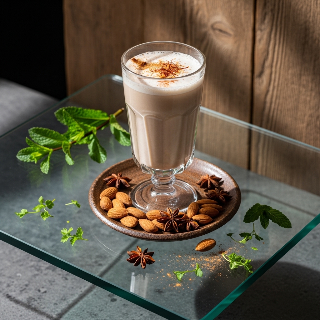 Moroccan Spiced Almond Milk Mocktail