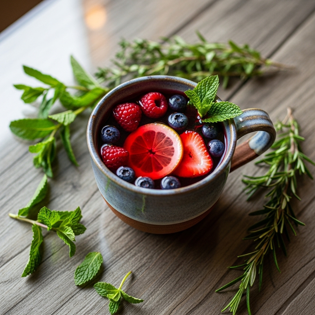 Moroccan Spiced Berry Infused Lemonade