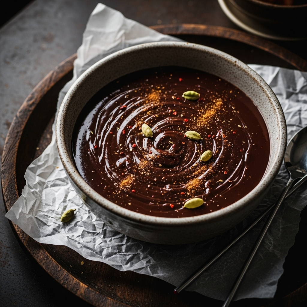 Moroccan Spiced Chocolate Fondue