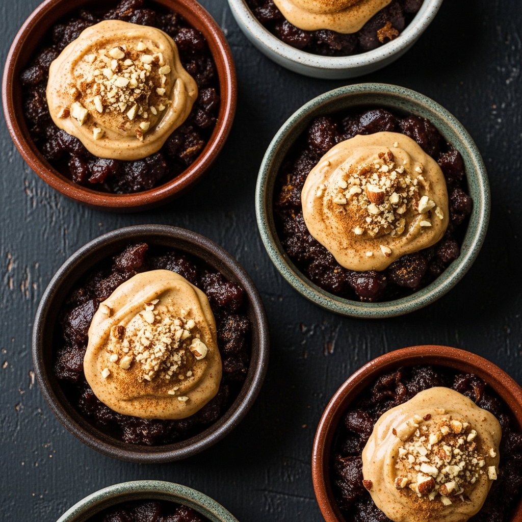 Moroccan Spiced Date Pots with Almond Butter Cream