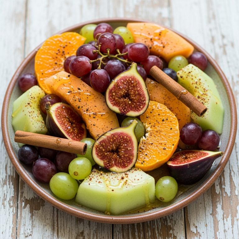 Moroccan Spiced Honey-Drenched Fruit Platter