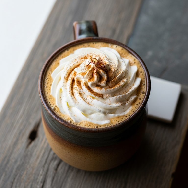 Moroccan Spiced Iced Coffee with Coconut Whipped Cream