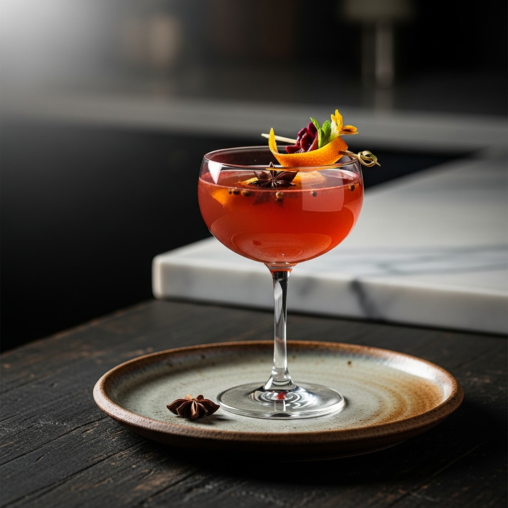 Moroccan Spiced Orange Blossom Water Mocktail