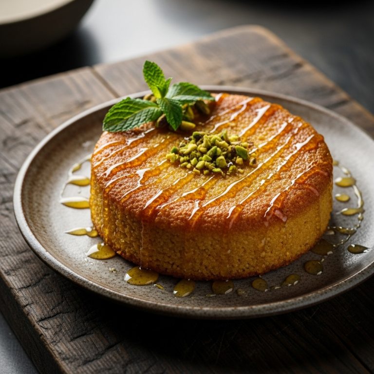 Moroccan Spiced Paleo Sweet Honey Semolina Cake