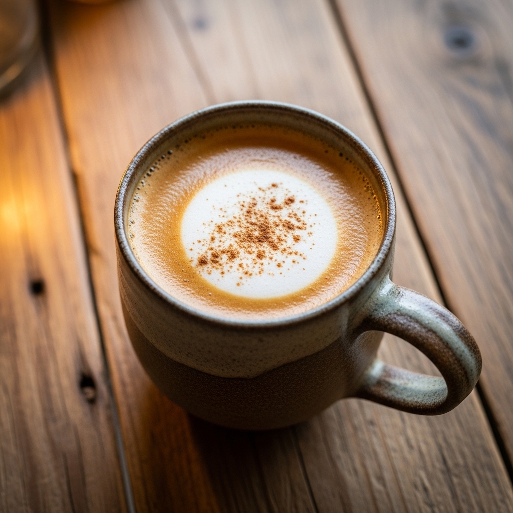 Moroccan Spiced Tea with Almond Milk Foam