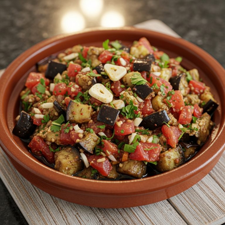 Moroccan Zaalouk with Eggplant and Tomatoes – A Culinary Journey to the Heart of Morocco