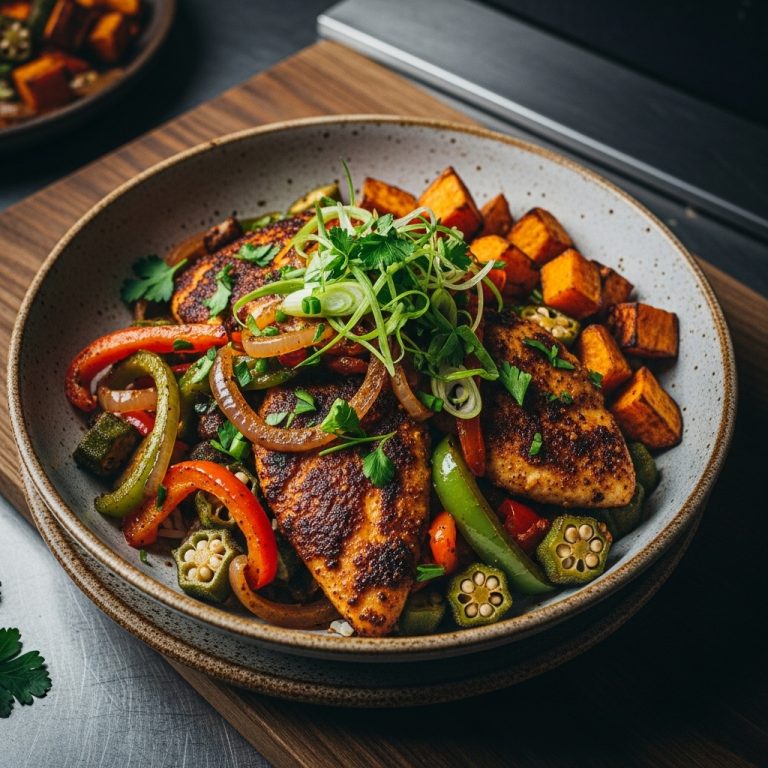 “Mouthwatering Cajun Lunch Bowl: A Paleo-Friendly Feast for the Senses”