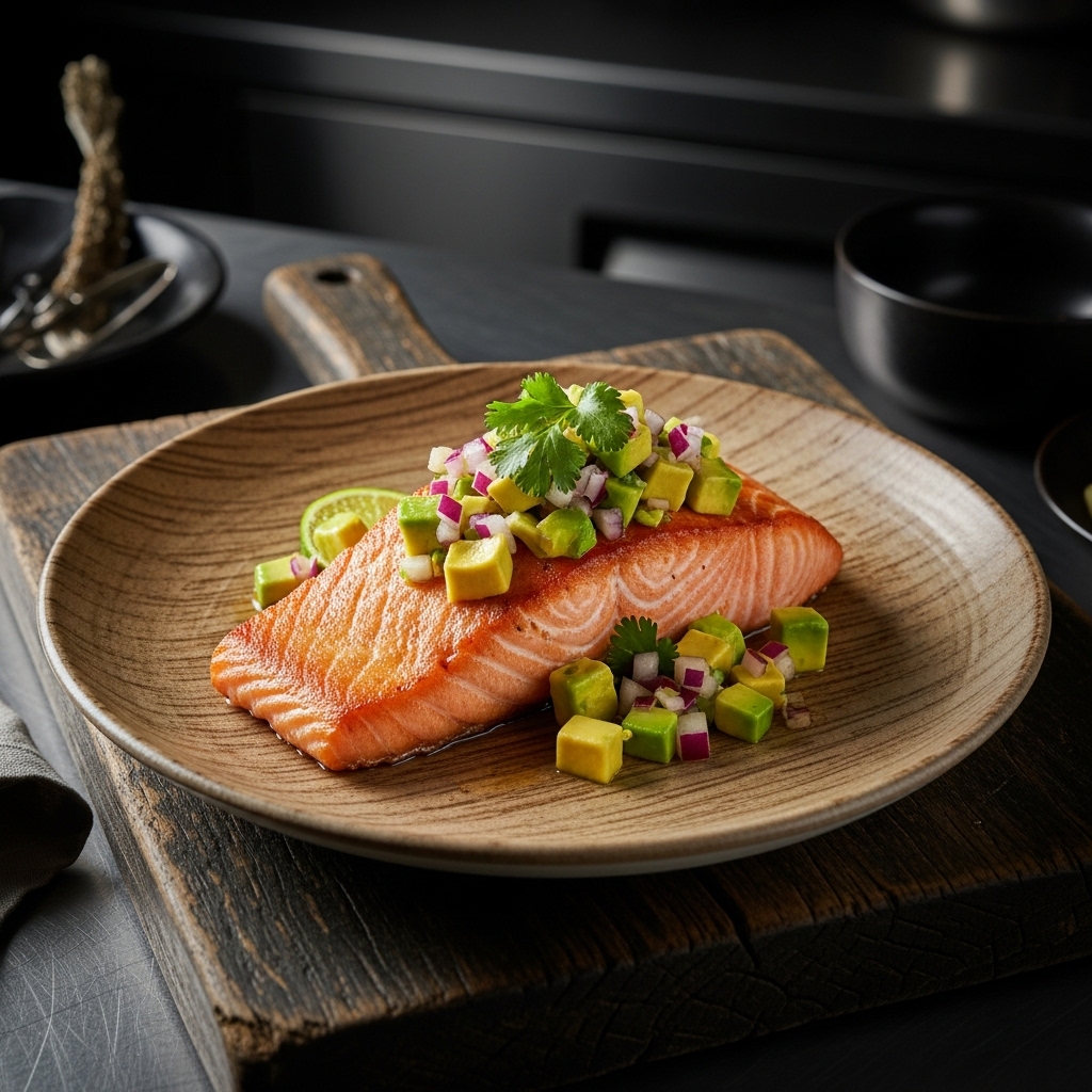 Mouthwatering Chilean Seared Salmon with Avocado Salsa – Keto Recipe