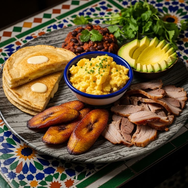 “Mouthwatering Cuban Breakfast Platter: A Sensory Journey to Havana”
