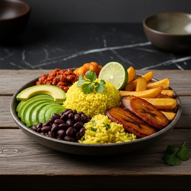 Mouthwatering Cuban-Style Vegetarian Lunch Bowl: A Cinematic Culinary Experience