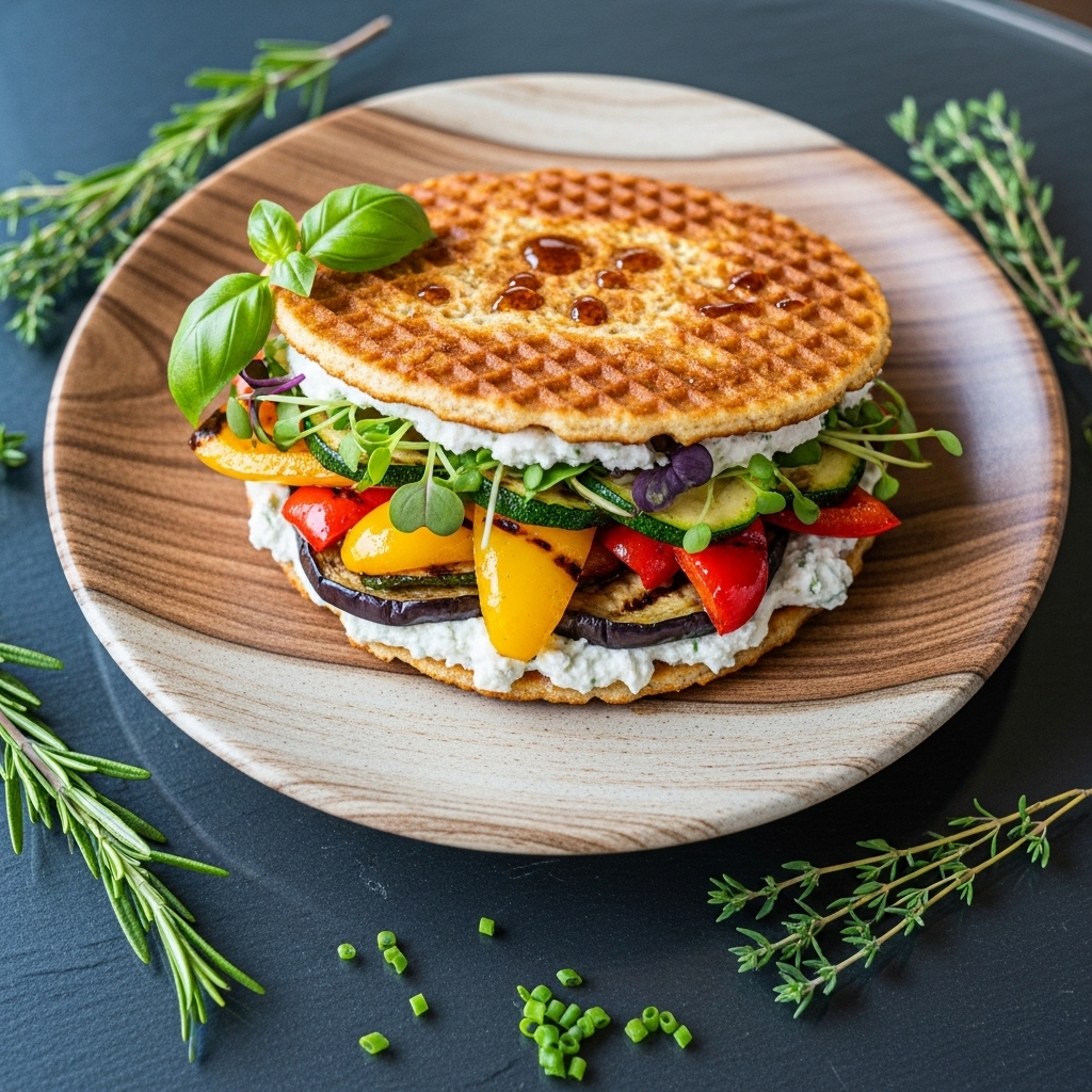 Mouthwatering Dutch Snack: Veggie-Stroopwafel Sandwich