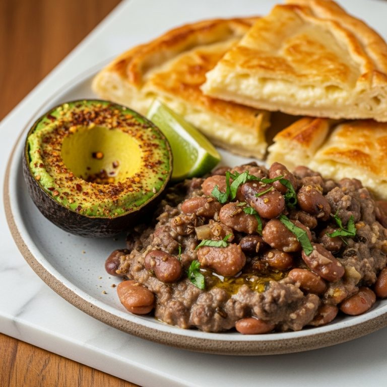 Mouthwatering Egyptian Keto Brunch: Ful Medames, Egyptian Cheese Pie, and Spiced Avocado