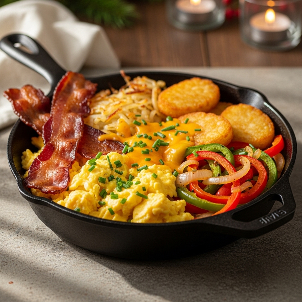 Mouthwatering Gluten-Free American Breakfast Skillet – A Sensory Feast!