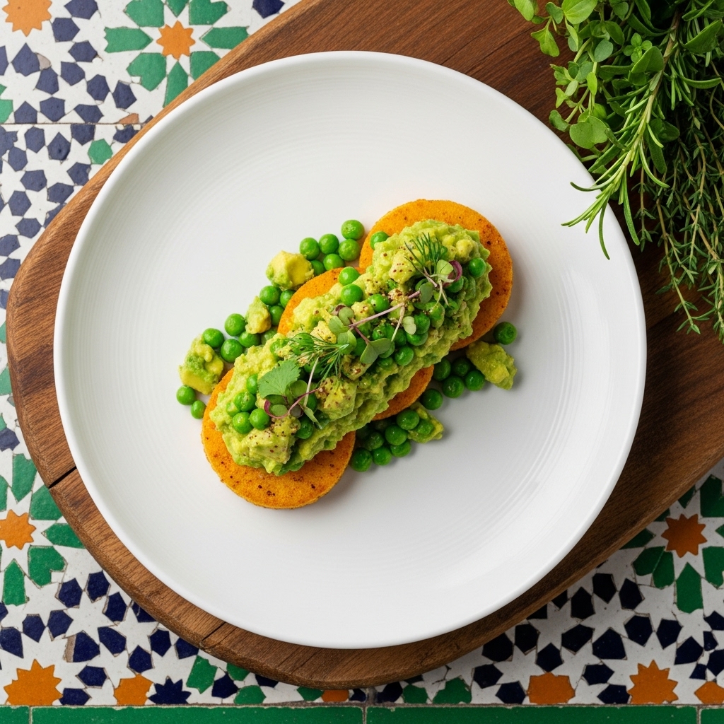 Mouthwatering Gluten-Free Australian Brunch: Avocado Smashed Peas on Polenta Rounds
