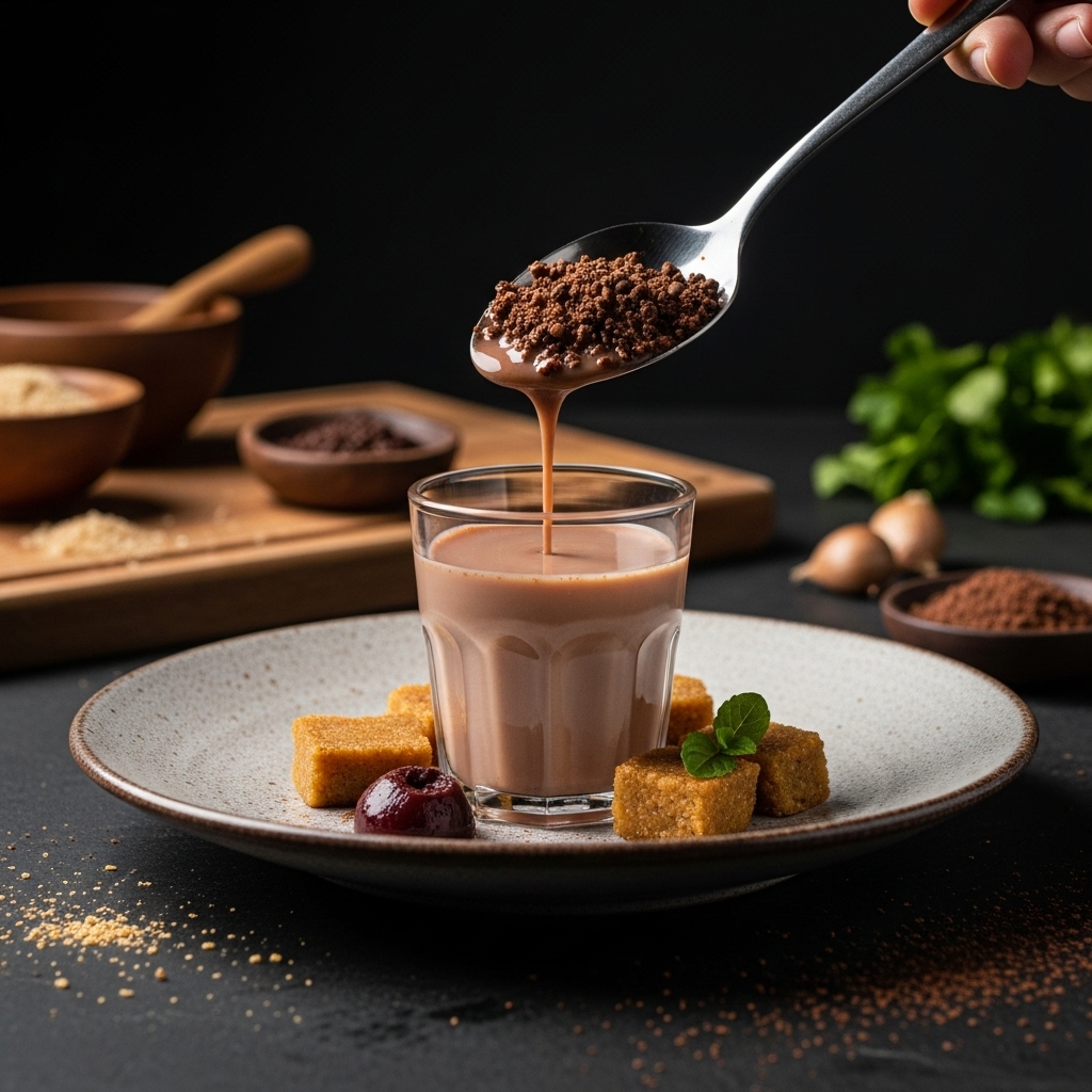 Mouthwatering Gluten-Free Colombian Agua de Panela Con Leche y Cocoa (Brown Sugar Milk and Cocoa Water) Dessert