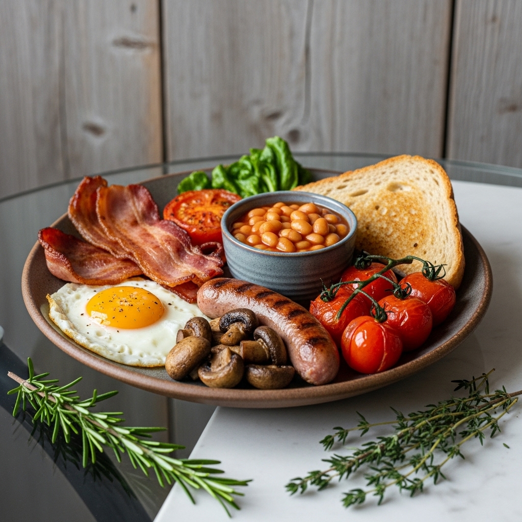 “Mouthwatering Gluten-Free English Breakfast: A Sensory Culinary Experience”