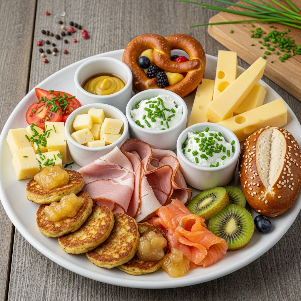 Mouthwatering Gluten-Free German Brunch Platter: A Flavorful Fusion of Traditional & Modern Delights