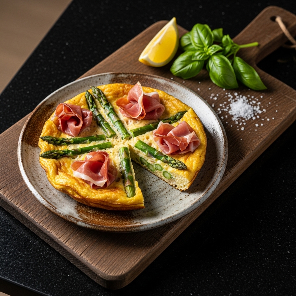 Mouthwatering Gluten-Free Italian Brunch: Scrumptious Prosciutto & Asparagus Frittata