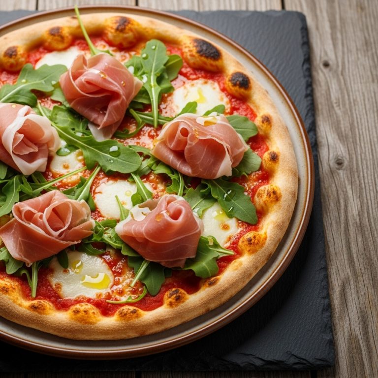 Mouthwatering Gluten-Free Margherita Pizza with Prosciutto & Arugula