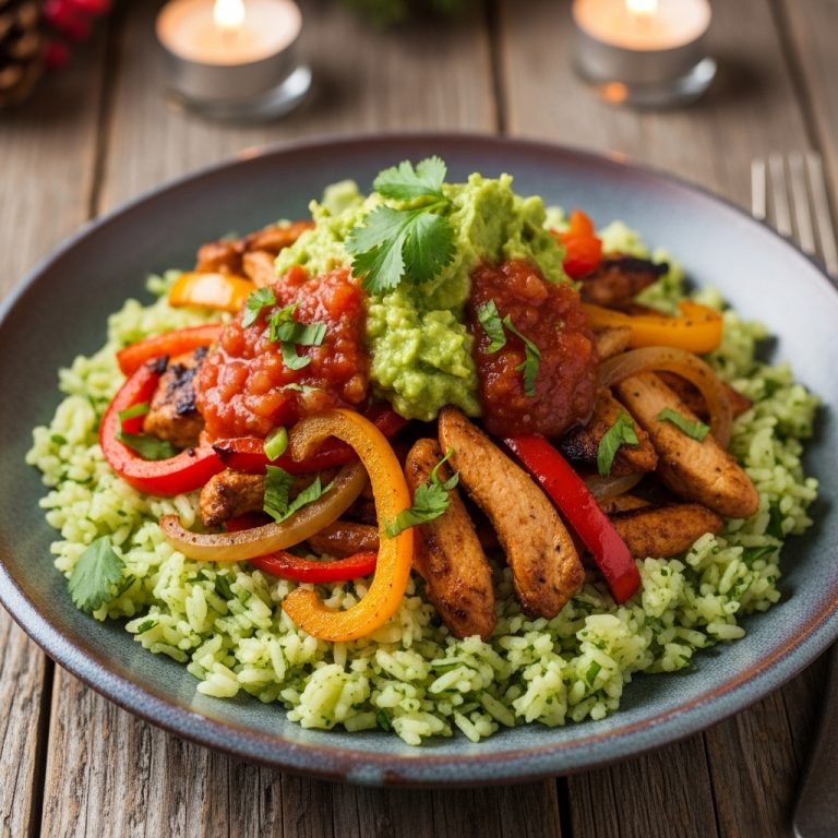 Mouthwatering Gluten-Free Mexican Chicken Fajita Bowls with Cilantro Lime Rice