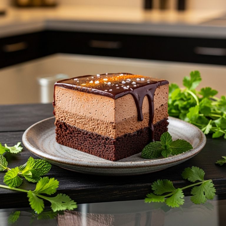 Mouthwatering Keto Mexican Chocolate Mousse Cake