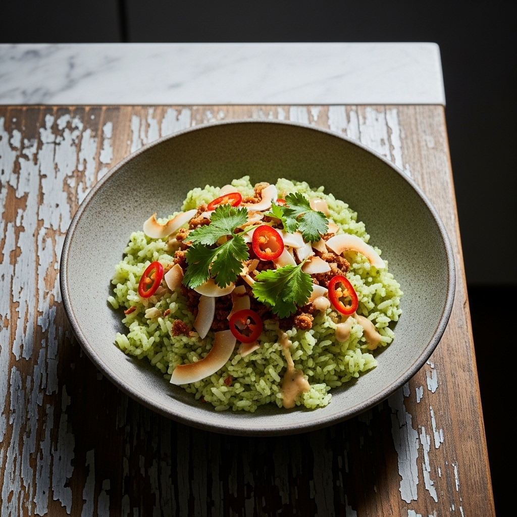 Mouthwatering Malaysian Gluten-Free Coconut Lime Rice Bowl