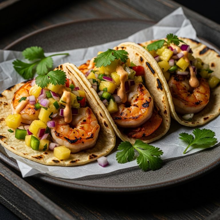 Mouthwatering Mexican Gluten-Free Shrimp Tacos with Pineapple Salsa