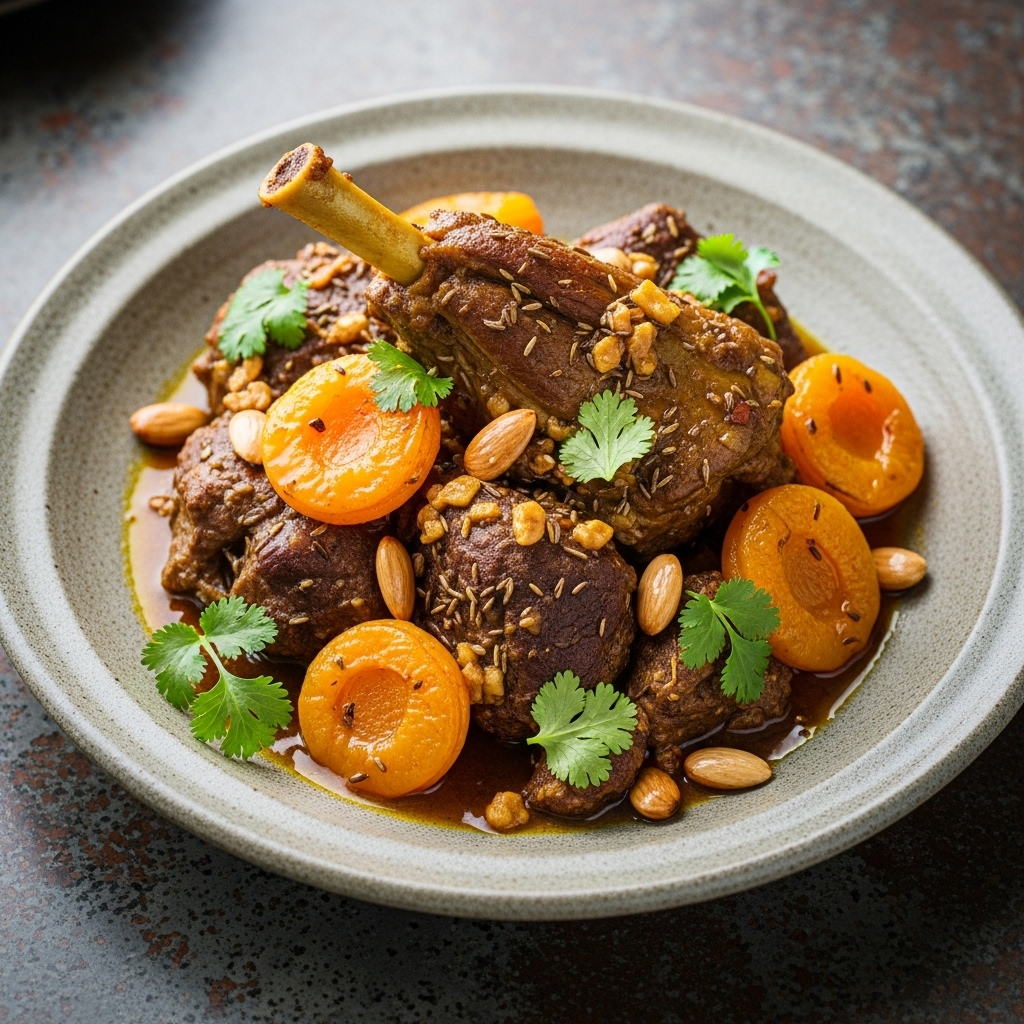 Mouthwatering Moroccan Lamb Tagine with Apricots and Spices – Paleo Lunch Recipe
