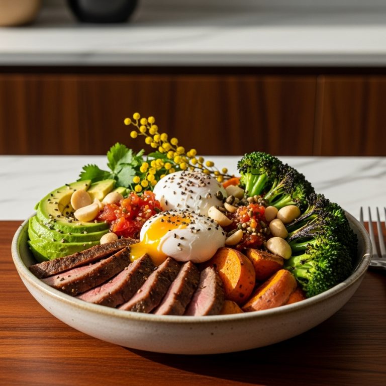 “Mouthwatering Paleo Australian Breakfast Bowl: A Cinematic Culinary Adventure”