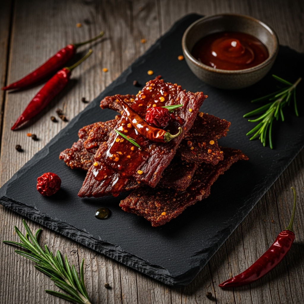 Mouthwatering Paleo BBQ Beef Jerky with Spicy Honey Glaze