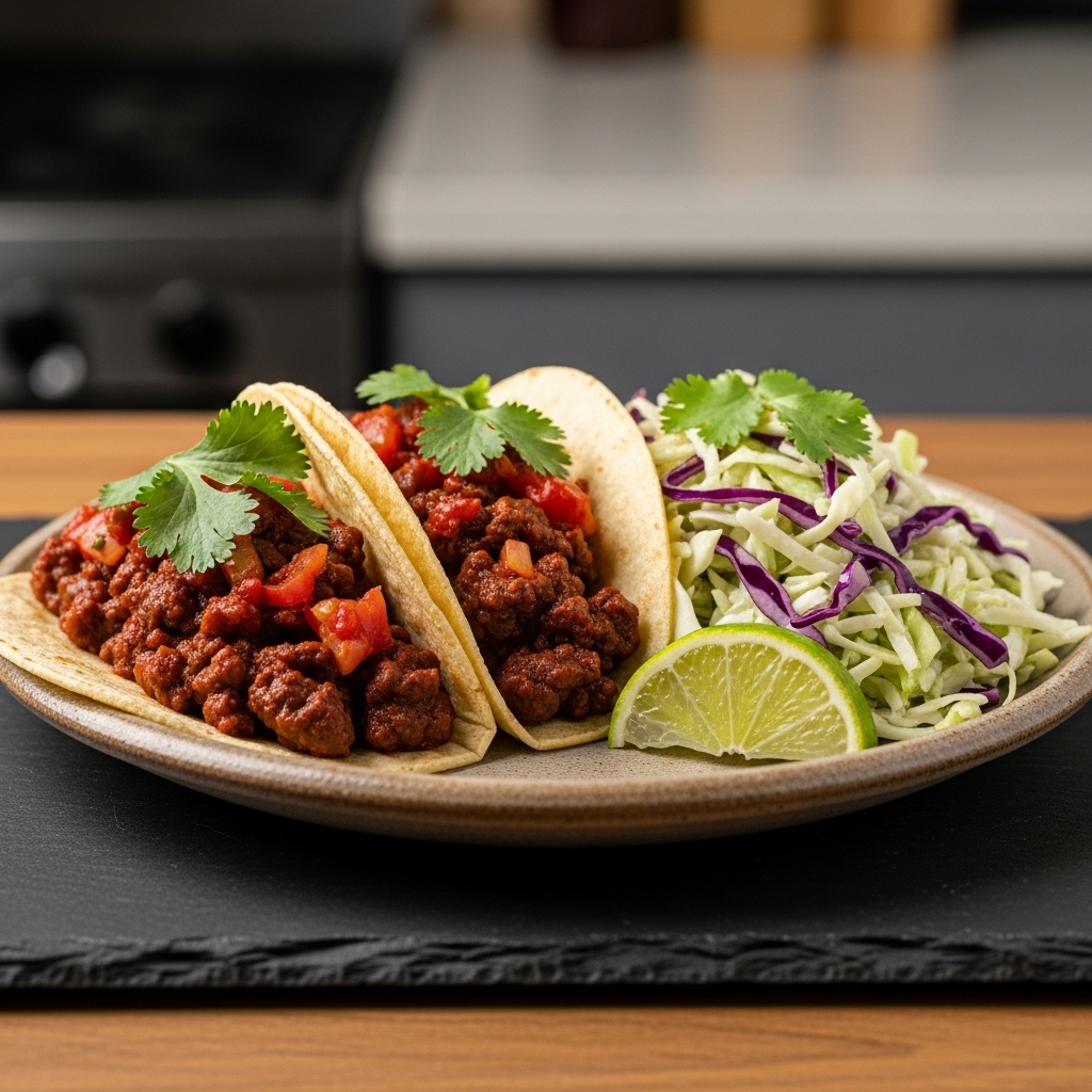 Mouthwatering Paleo Mexican Fusion Feast: Smoky Chipotle Beef Tacos & Zesty Cilantro Lime Coleslaw